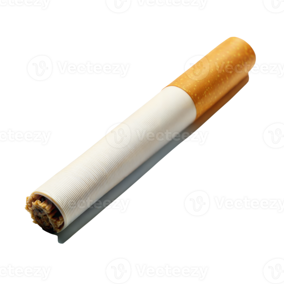 en närbild se av en cigarett med en vit filtrera som visar textur detaljer png