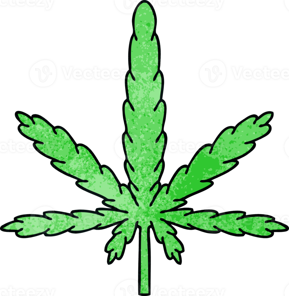 hand drawn quirky cartoon marijuana png
