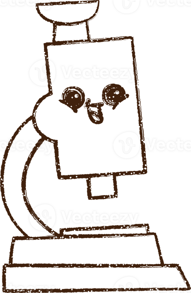 Microscope Charcoal Drawing png
