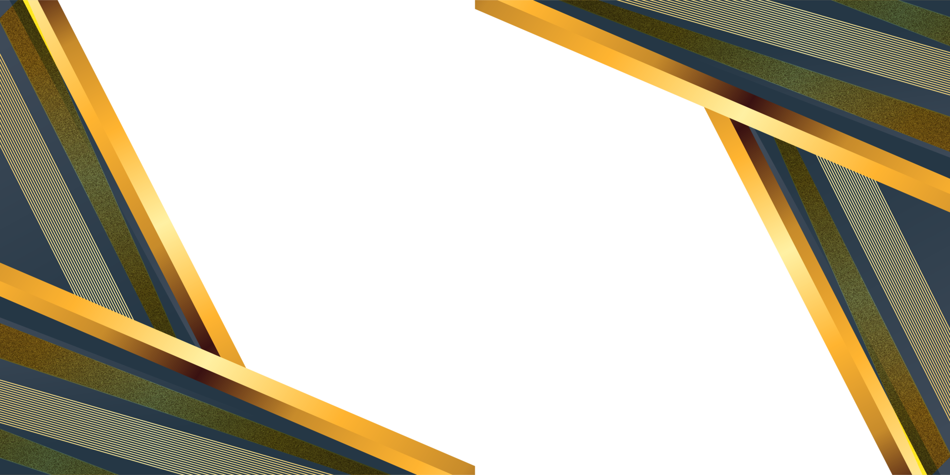 transparent luxury elegant dark gray gold border frame background png