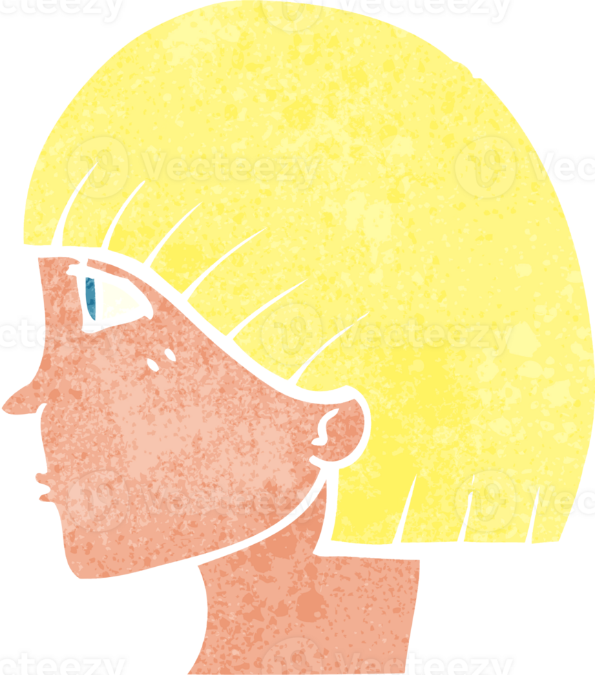 cartoon side profile face png