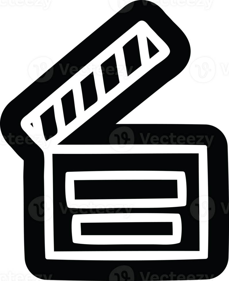 movie clapper board icon symbol png
