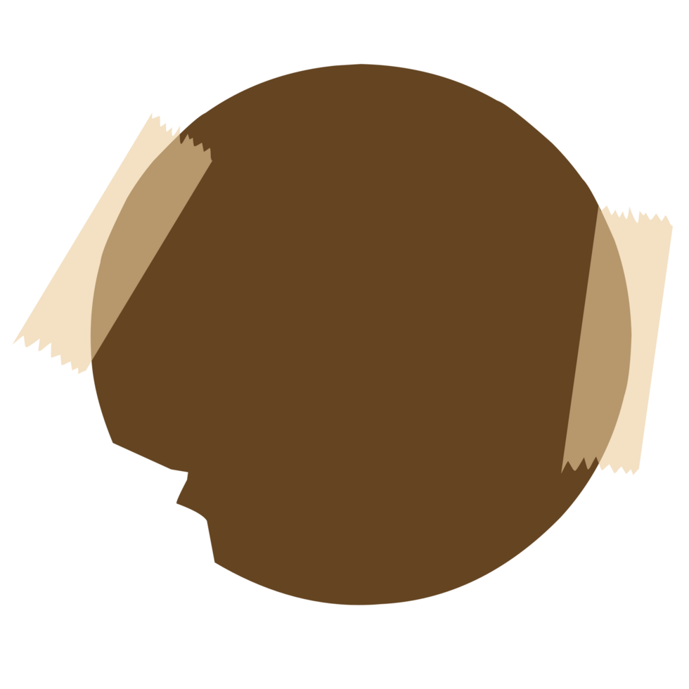 Torn brown paper note png
