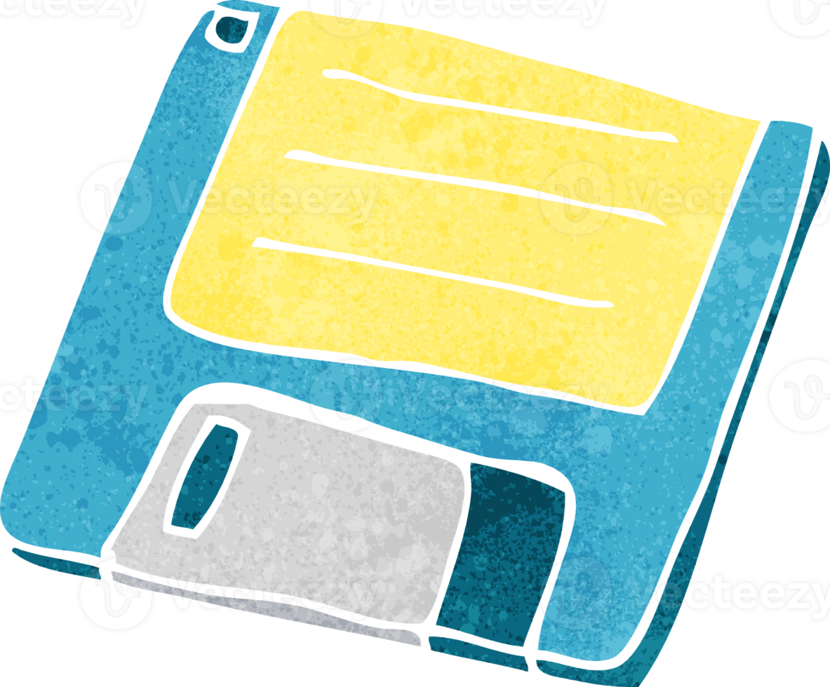 cartoon old computer disk png