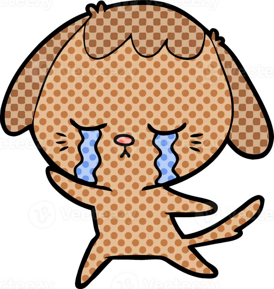 cartoon crying dog png