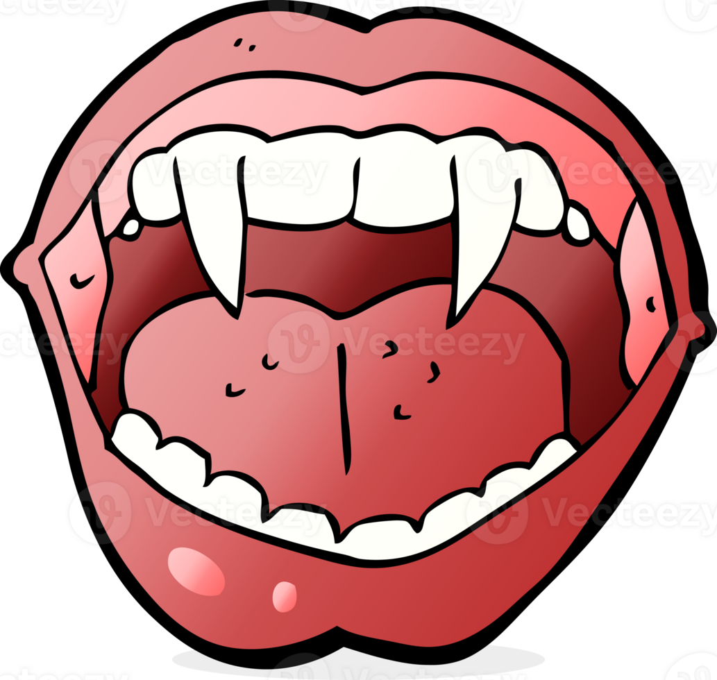 cartoon vampire mouth png