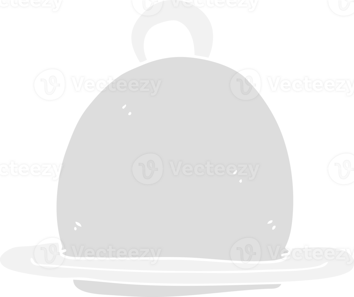 flat color illustration of dinner service png