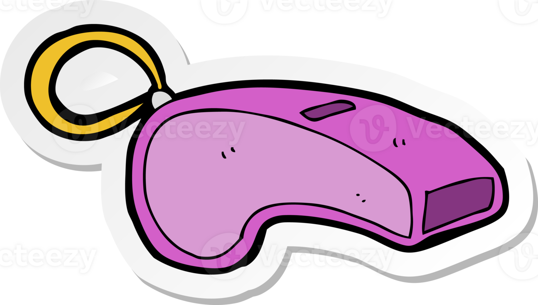 sticker of a cartoon whistle png