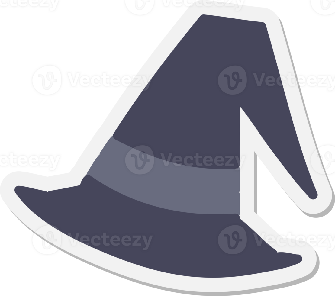 spooky witch hat sticker png