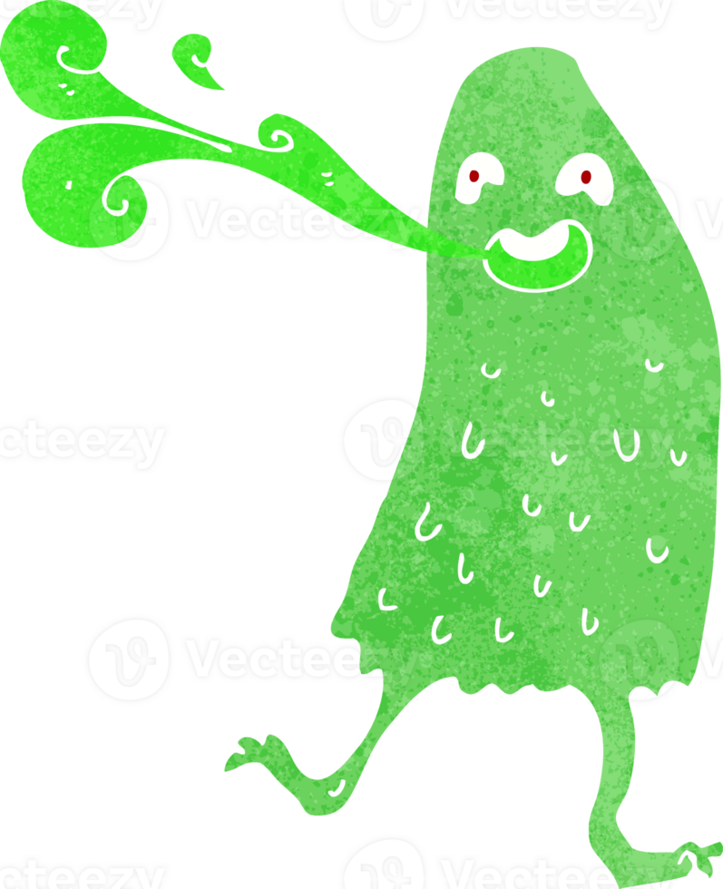 cartoon funny slime monster png