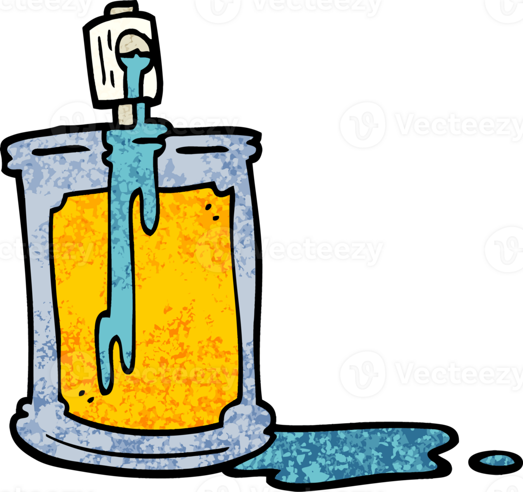 grunge textured illustration cartoon spray can png