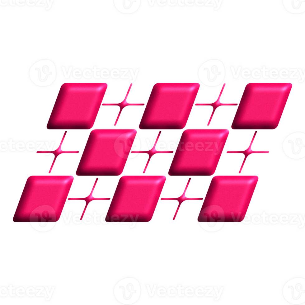 Pink Metallic Y2K Abstract Element png