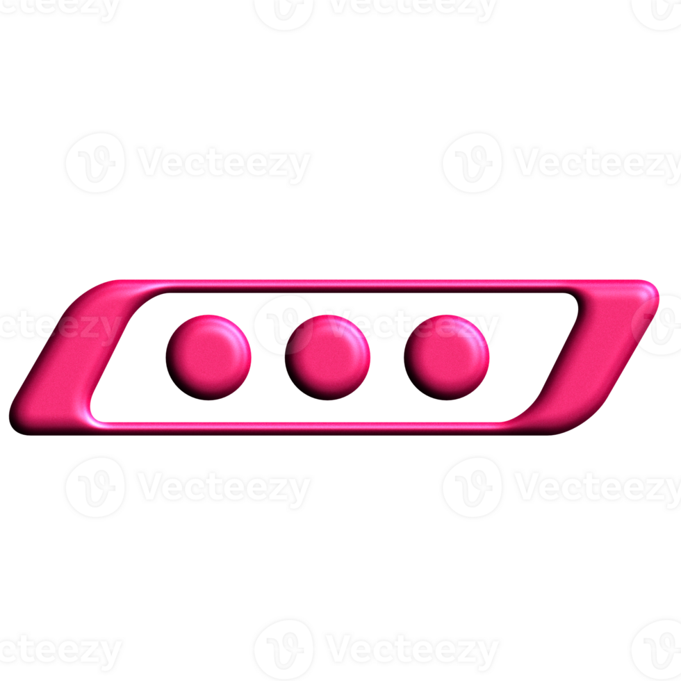 Pink Metallic Y2K Abstract Element png