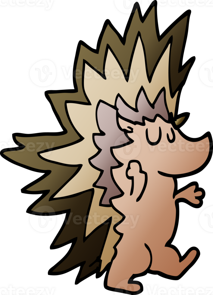 cartoon doodle spiky hedgehog png