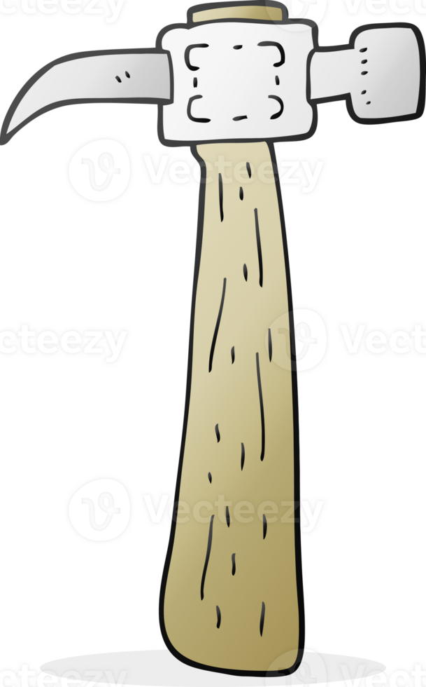 hand drawn cartoon hammer png
