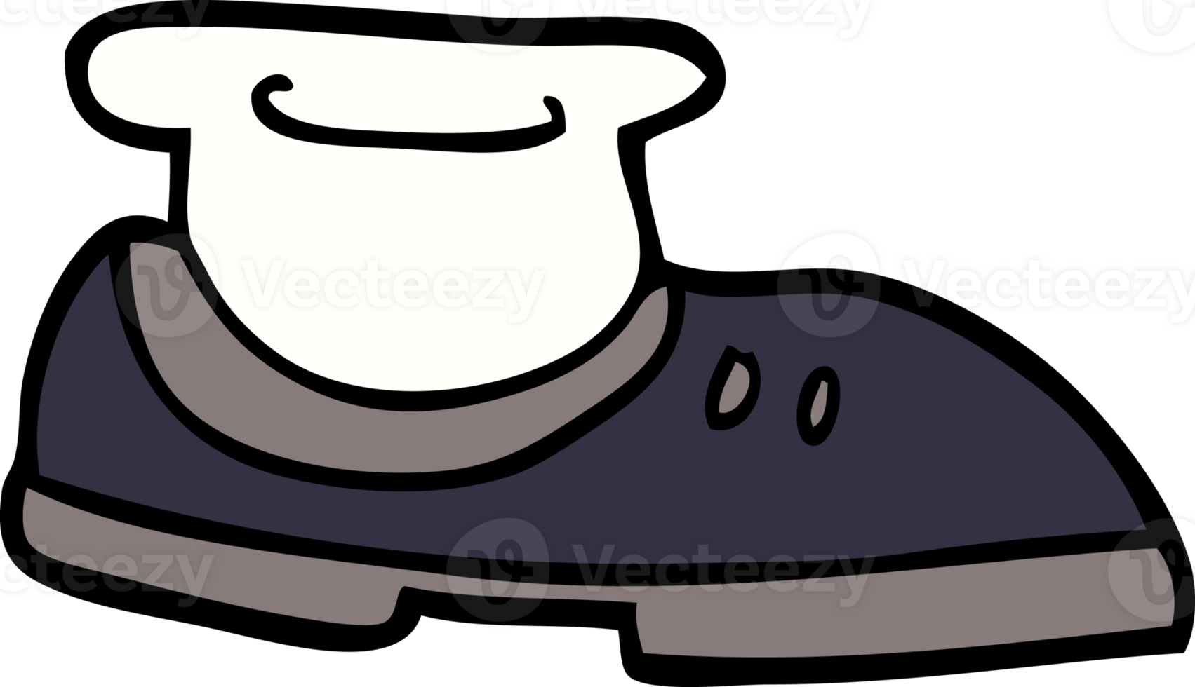 cartoon doodle shoe with sock png