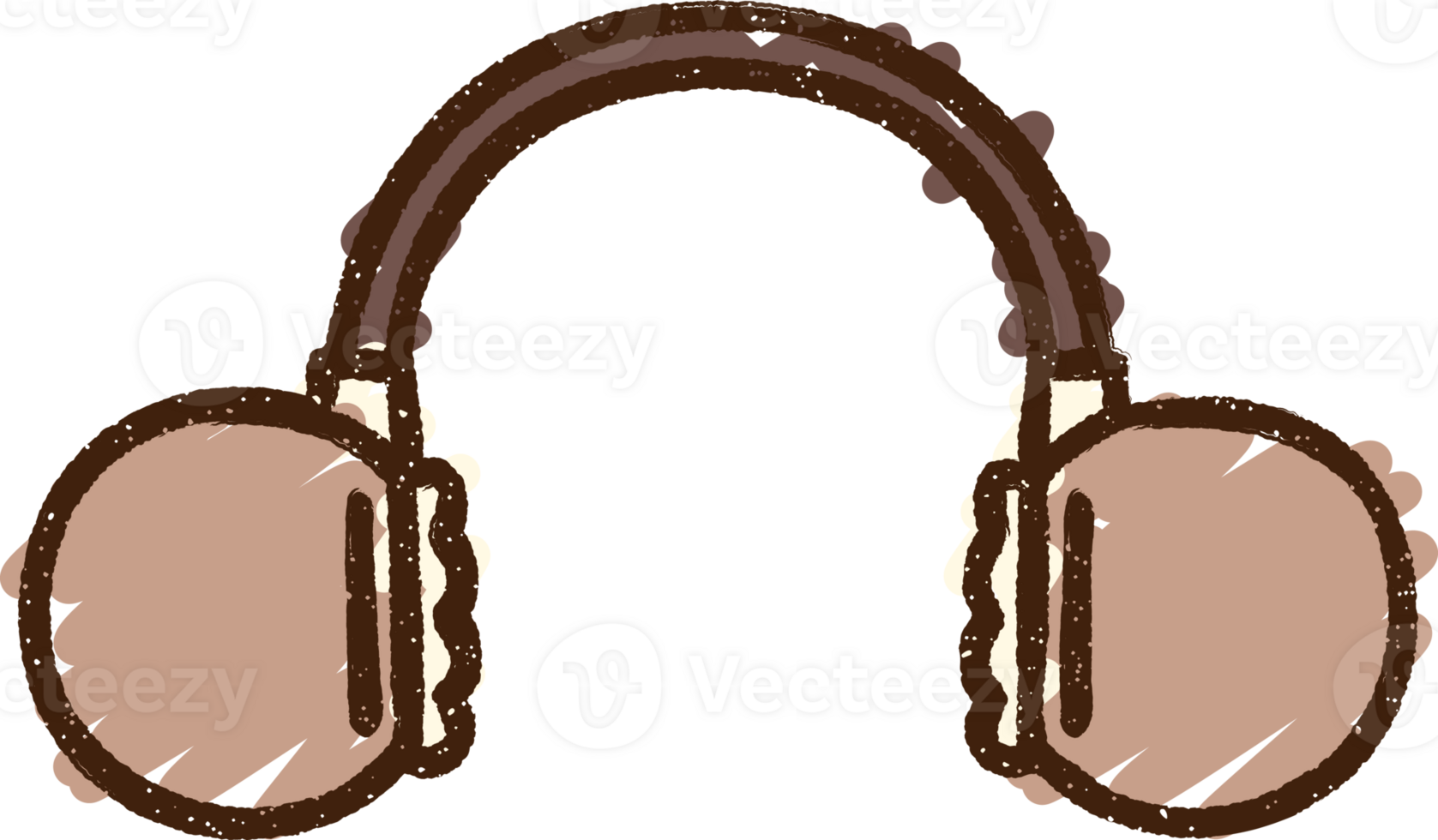 Headphones Chalk Drawing png