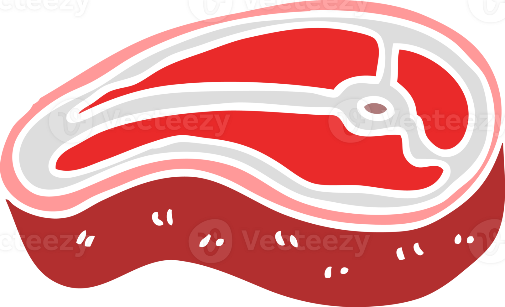cartoon doodle tasty steak png