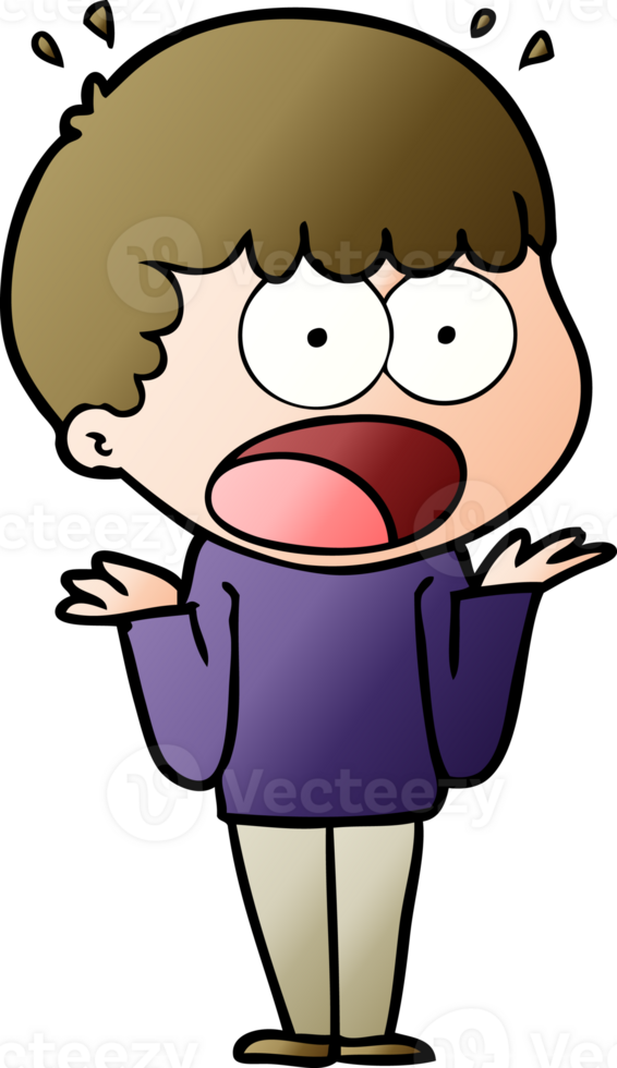 cartoon shocked man png