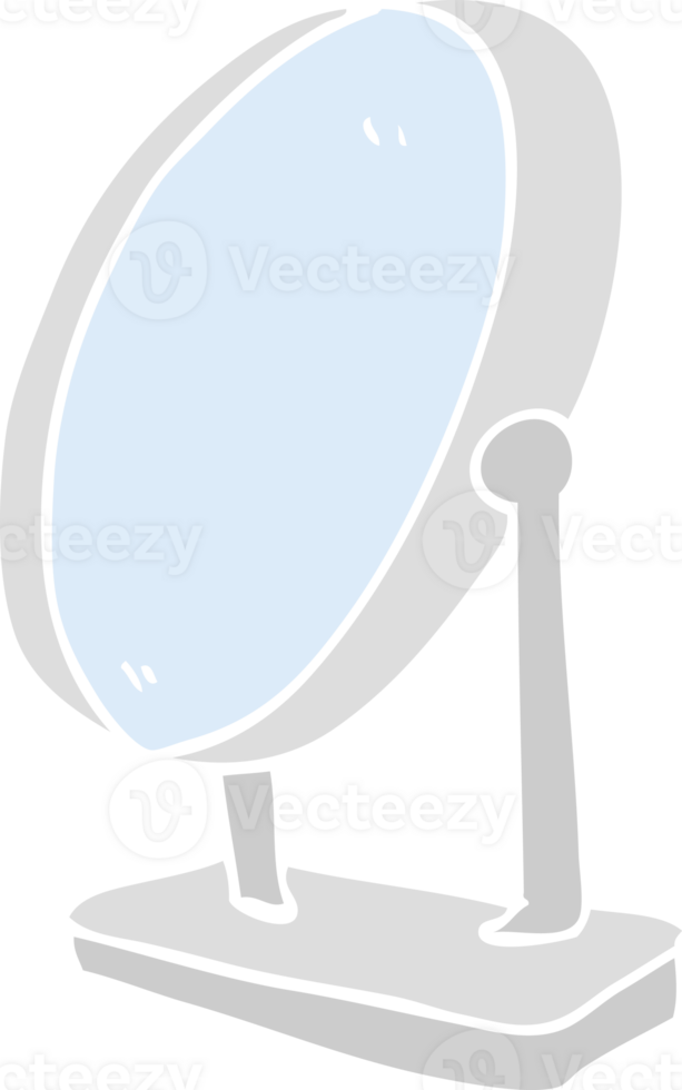 flat color illustration of mirror png