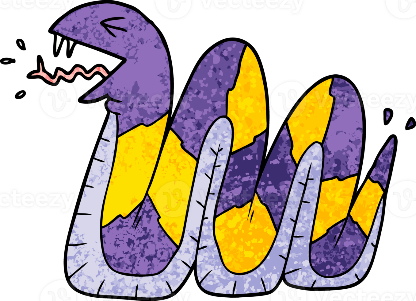 cartoon hissing snake png