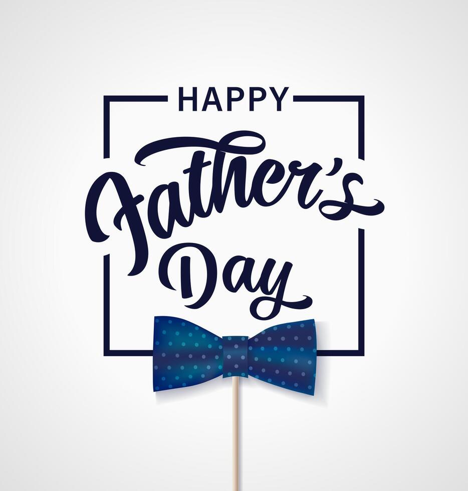 Happy Father's Day greetings with 3D elements vector