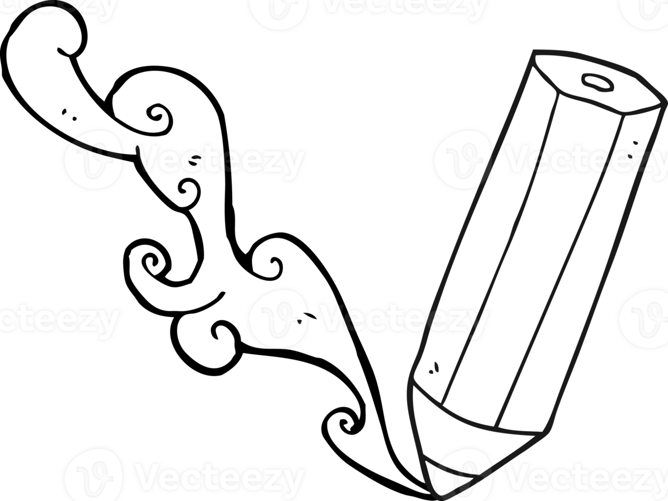 hand drawn black and white cartoon pencil scribbling png