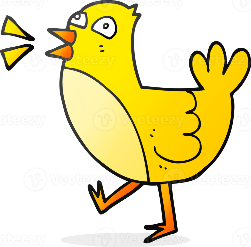 hand drawn cartoon bird png