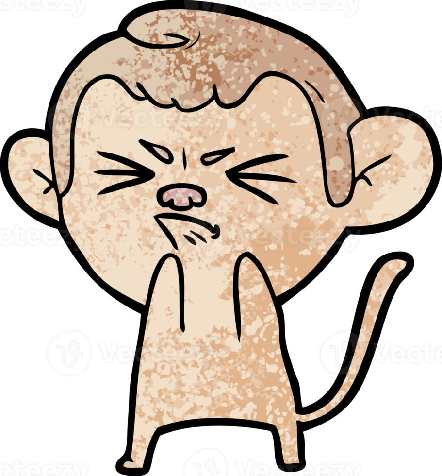 cartoon annoyed monkey png