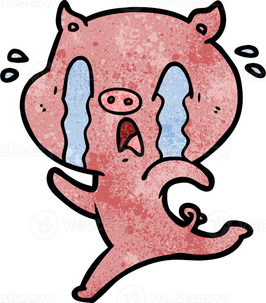 crying pig cartoon png