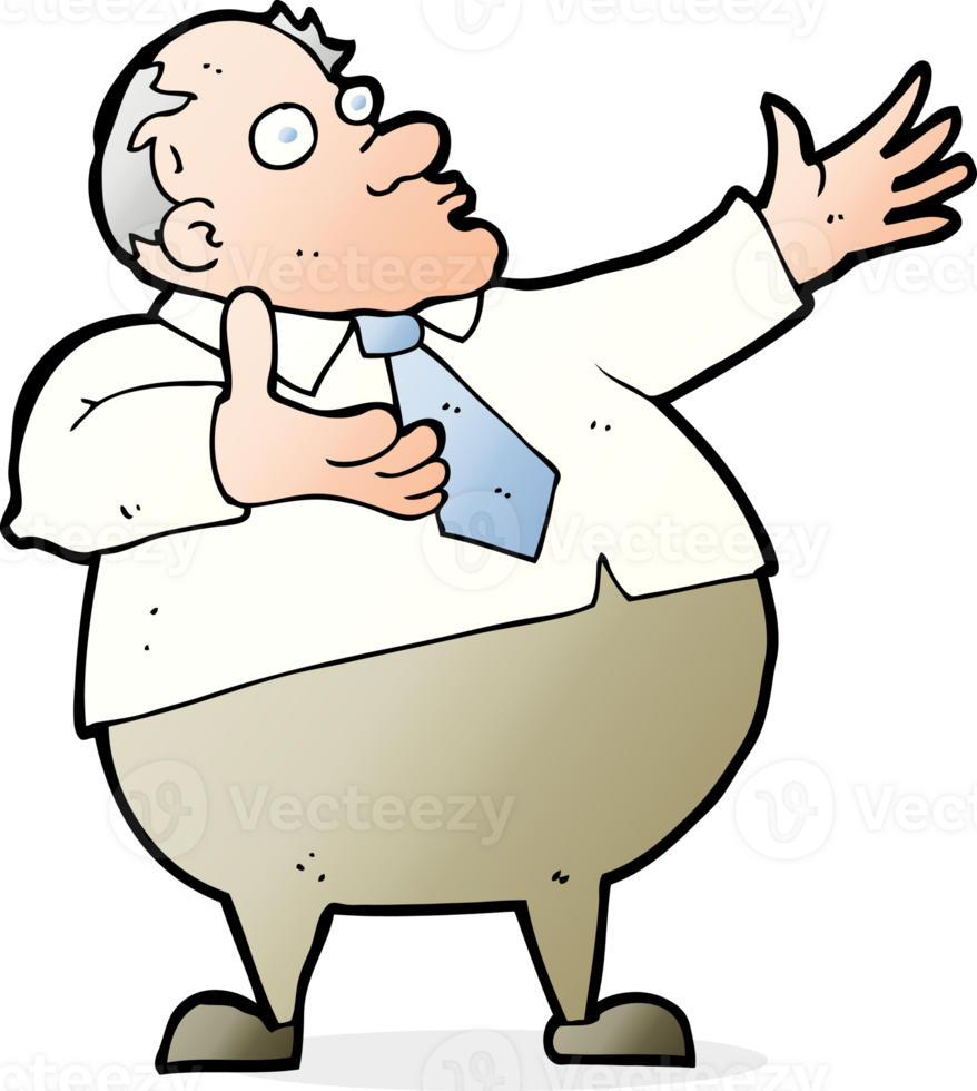 cartoon exasperated middle aged man png