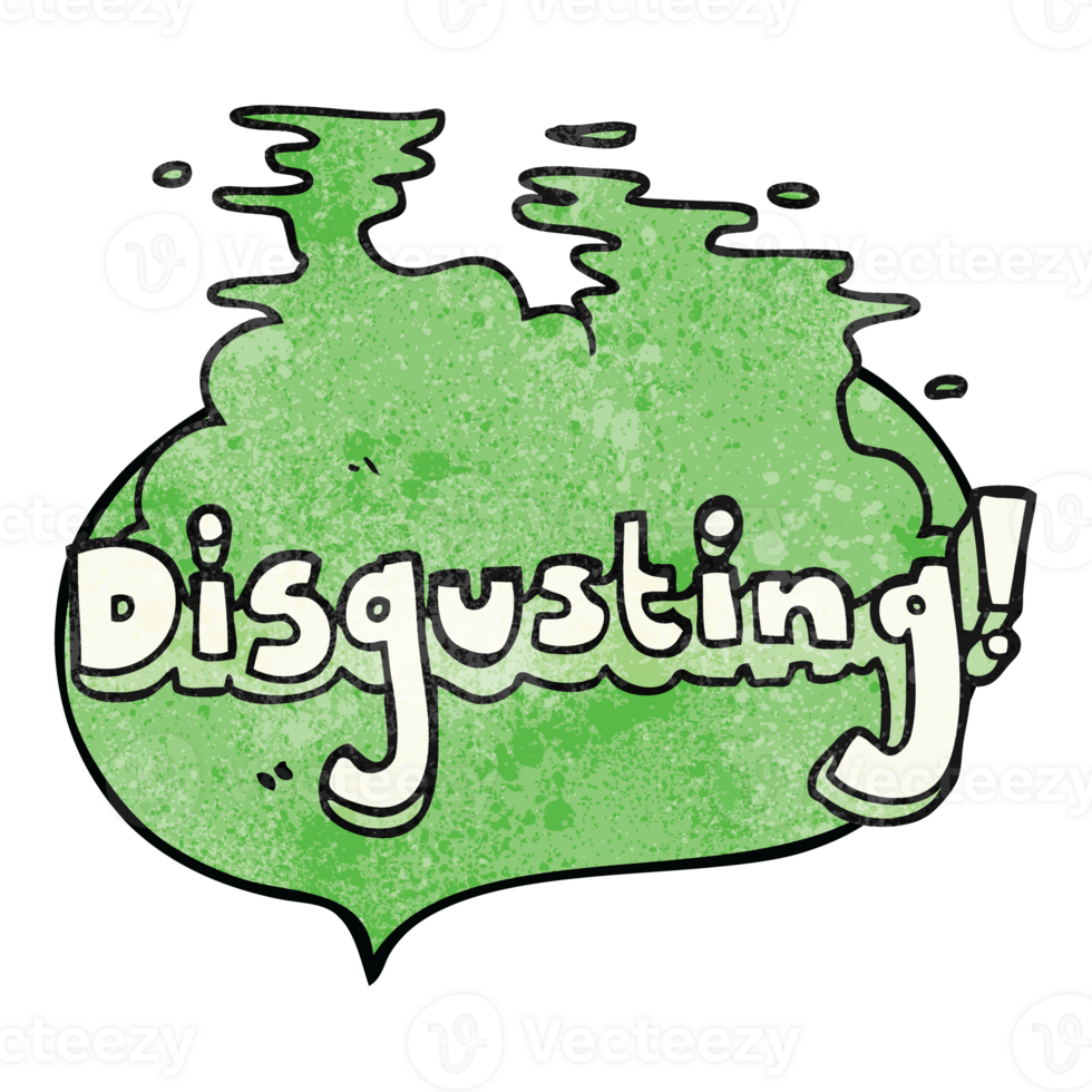 disgusting  hand drawn texture speech bubble cartoon png
