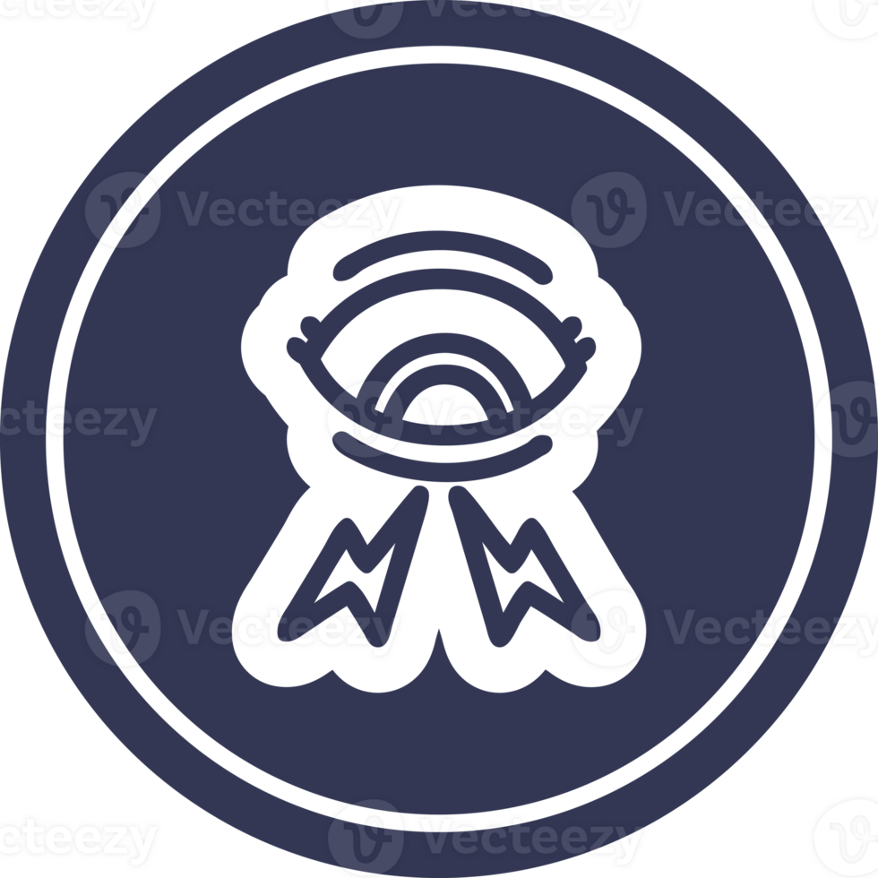 mystic eye circular icon symbol png
