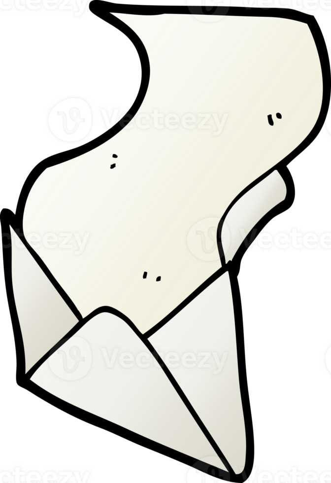 cartoon letter and envelope png