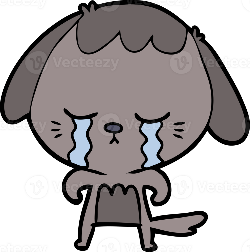 cartoon crying dog png