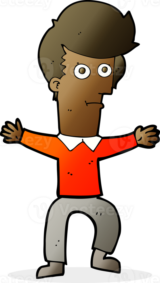 cartoon startled man png