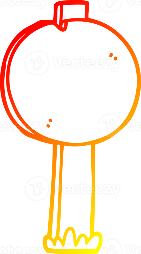 warm gradient line drawing of a cartoon road sign png