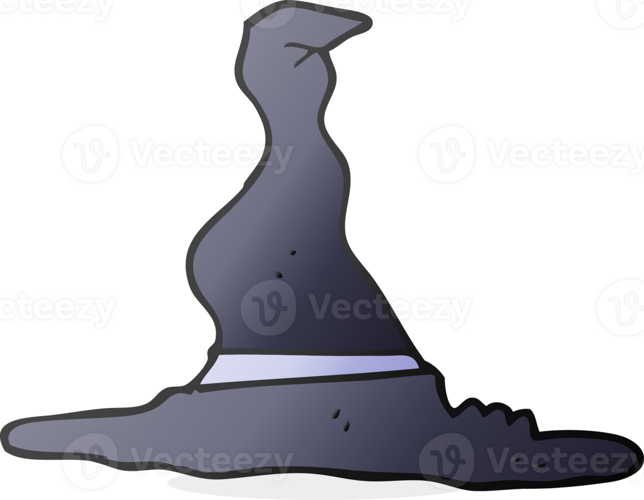 hand drawn cartoon witch's hat png