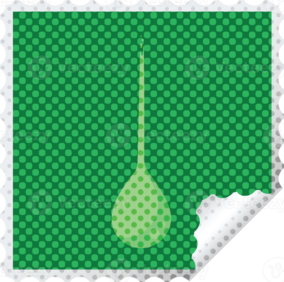 slime drip graphic square sticker stamp png