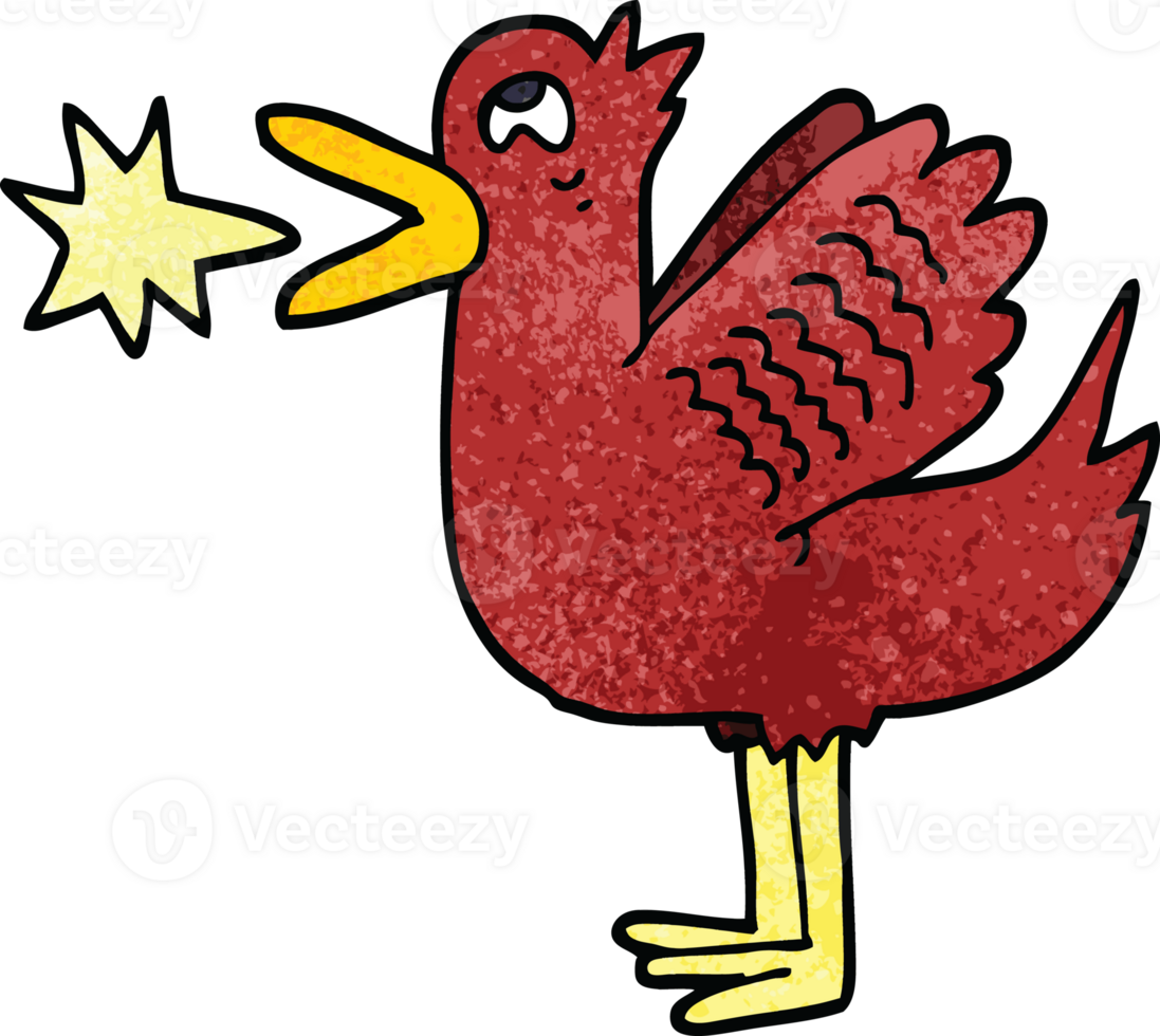 cartoon doodle quacking duck png