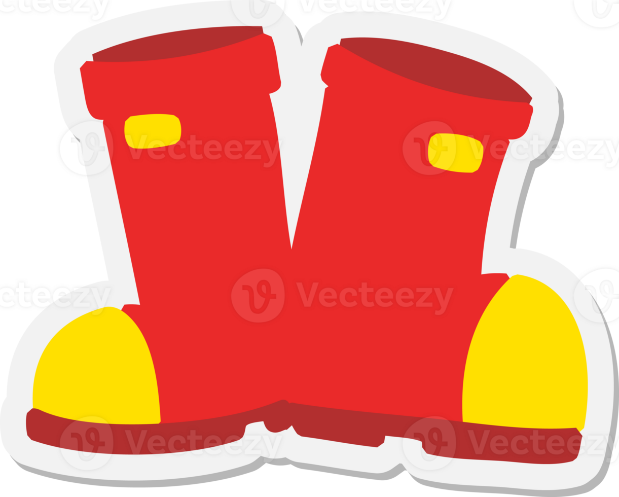 pair of wellington boots sticker png