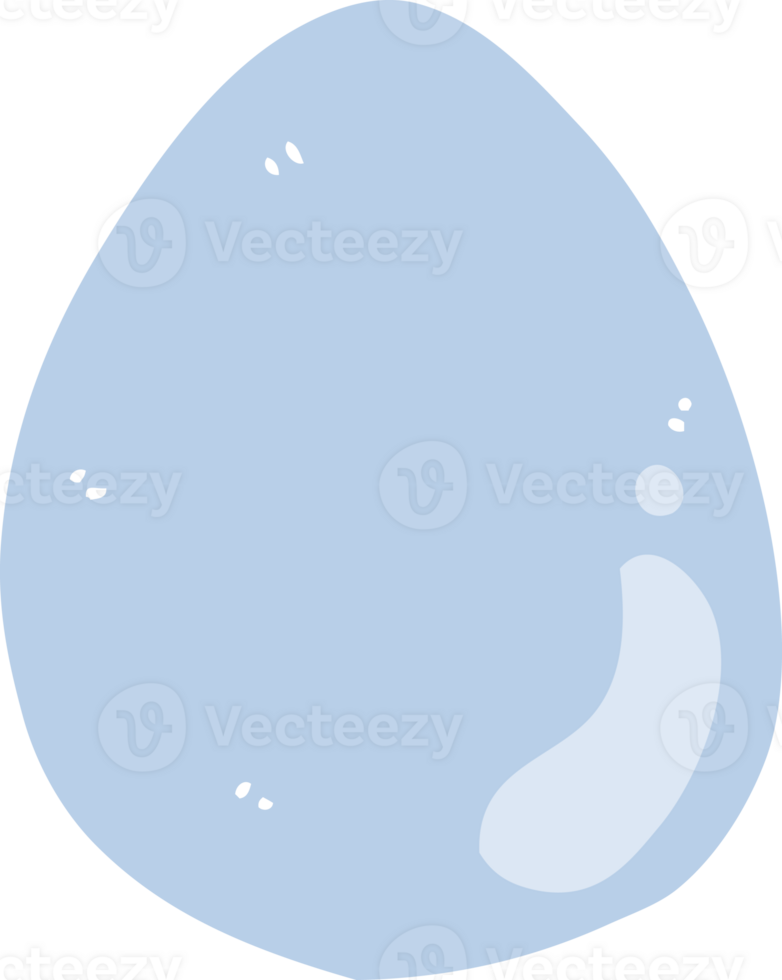 flat color style cartoon egg png