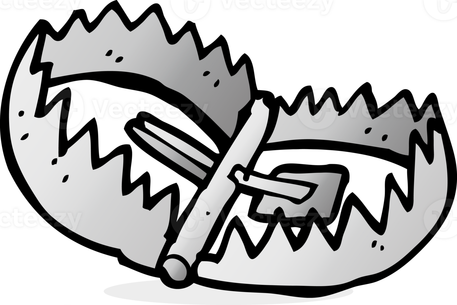 cartoon bear trap png