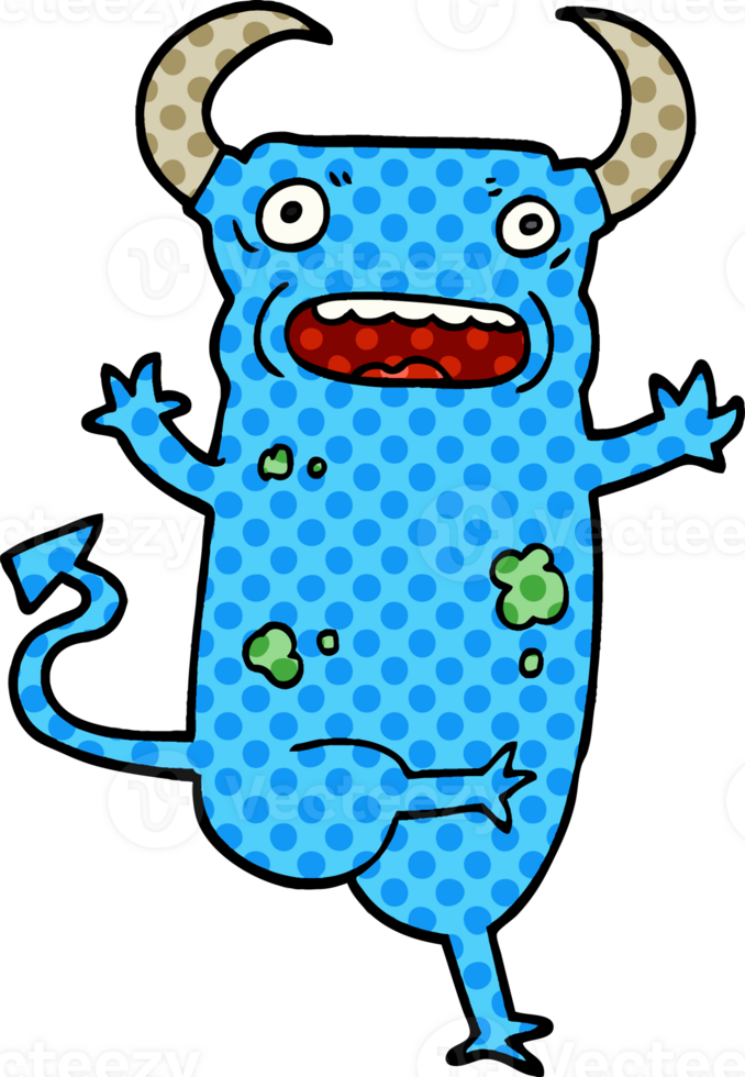 cartoon doodle demon png