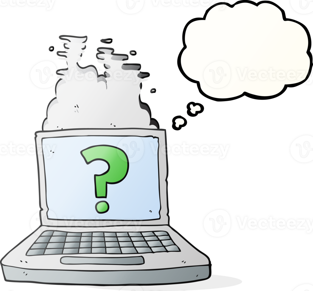 hand drawn thought bubble cartoon internet search png