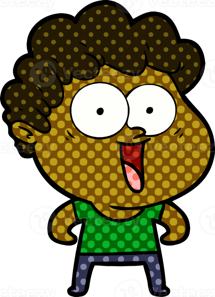 cartoon happy man png