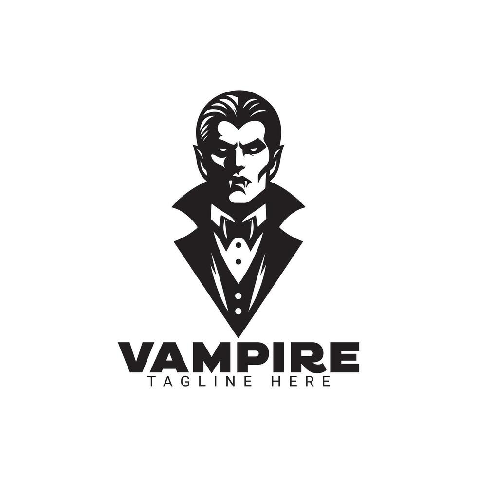 vampire minimal logo design, icon, illustration vector