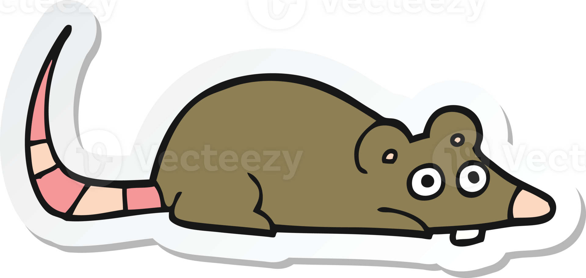 sticker of a cartoon mouse png
