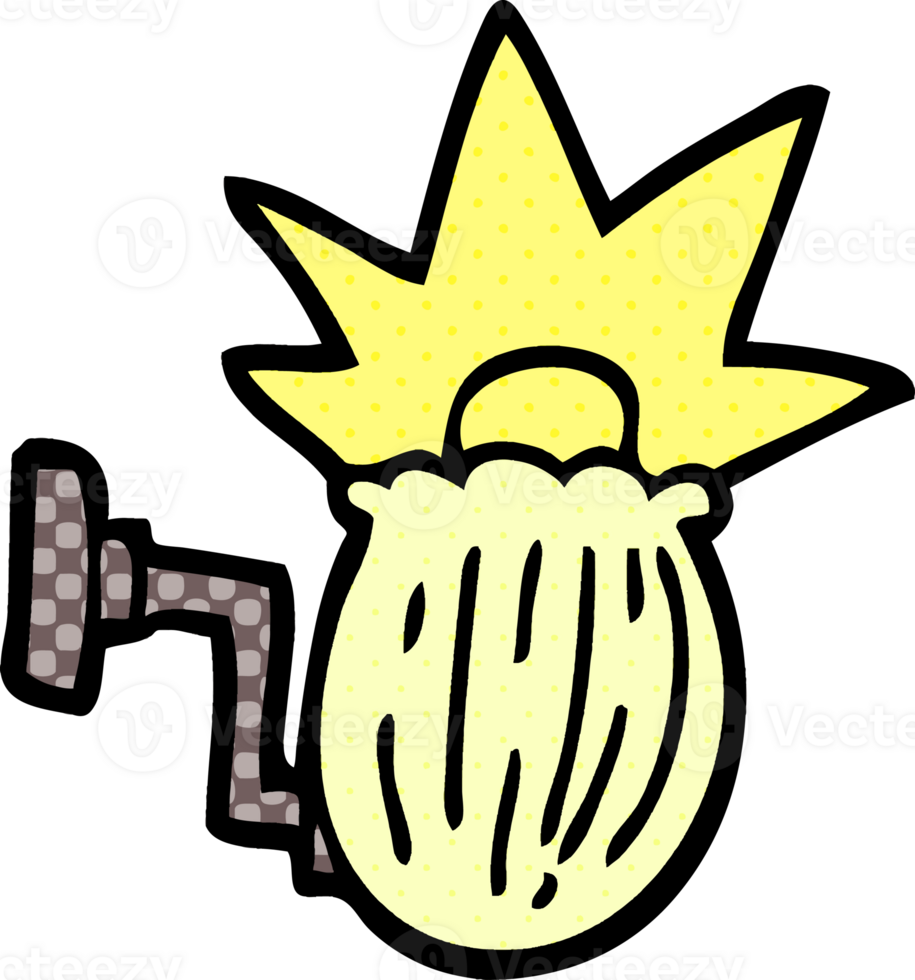cartoon doodle house light png