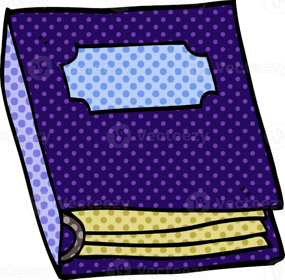 cartoon doodle purple book png
